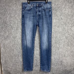 COS Jeans Mens Size 34 x 30  Blue Slim Tapered Leg Button Fly